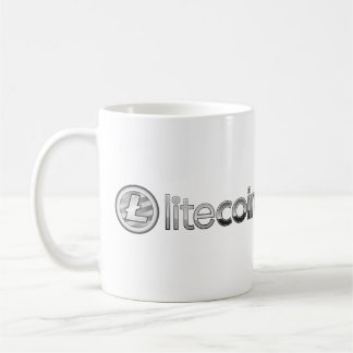 För Cryptocurrency för Litecoin logotypsymbol mugg