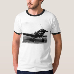 För Curtiss P-40 för WWII-flygtigrar flygplan Tee Shirt