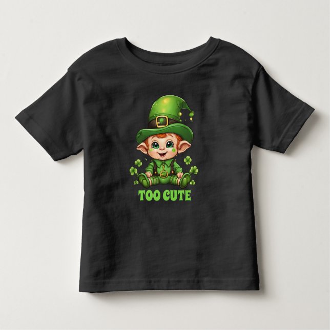 För Cute Baby Leprechaun St. Patrick's Day! T Shirt (Framsida)
