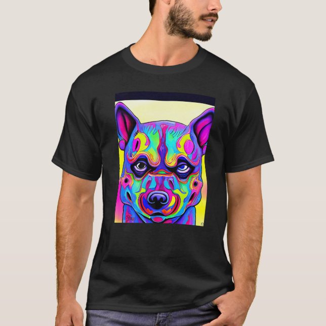 For Cute Dog Puppie Fan In Dog Style  1 T Shirt (Framsida)