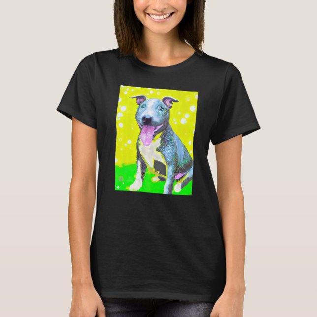För Cute Hund Puppie Fläkt i Hund Art Stil Premium T Shirt (Framsida)