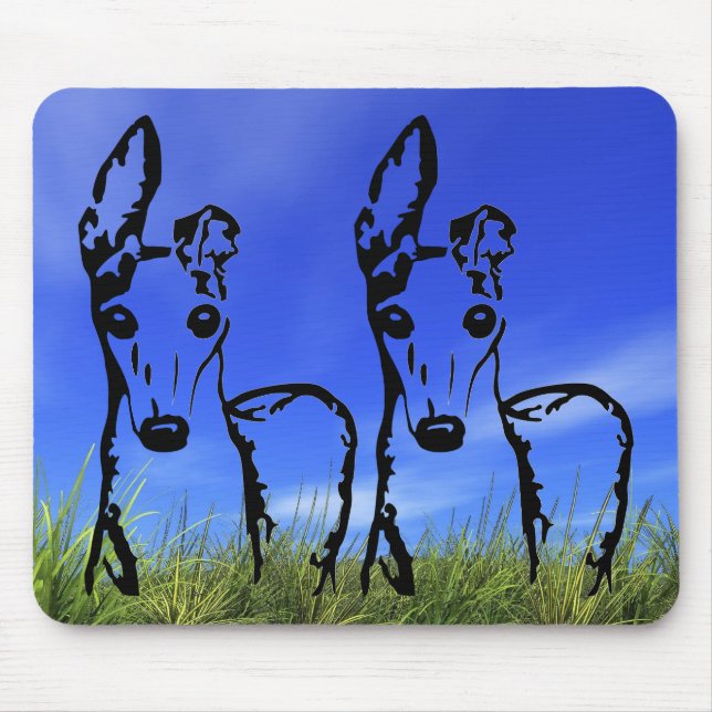 För cute Italienska Greyhound Musmatta (Framsidan)