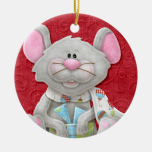 För Cute Julmus-Helgdag för ornament