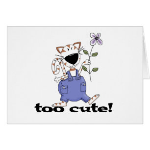 För Cute Kattunge Hälsningskort
