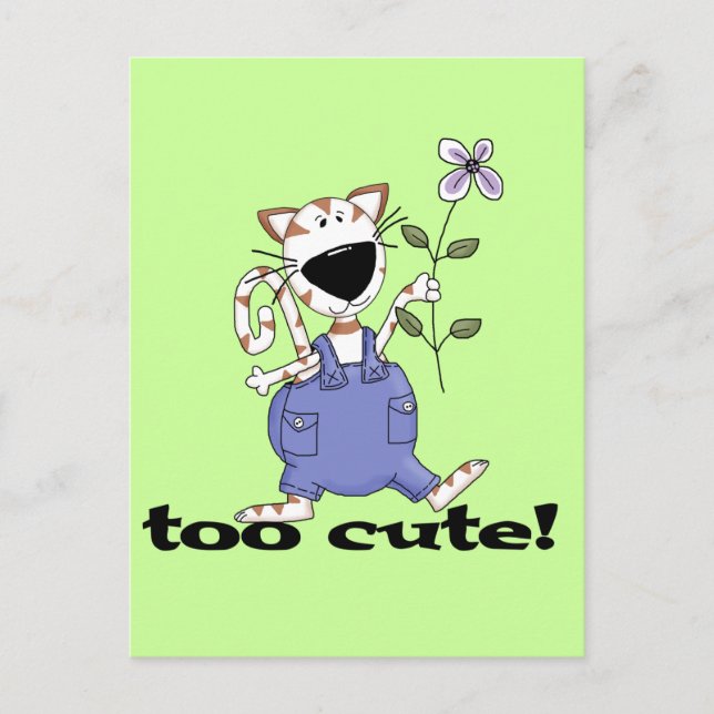 För Cute Kattunge Tshirts och gåvor Vykort (Framsida)