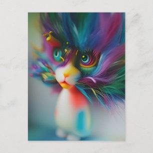 För Cute Rainbow Färgad Crereatcard-kort Vykort