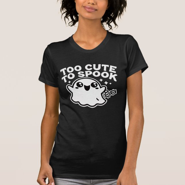 För cute till Spook Ghost Halloween T-Shirt (Framsida)