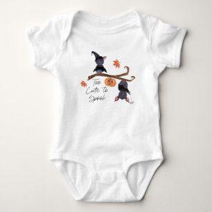 För cute till Spook Halloween Watercolor Fladdermu T Shirt