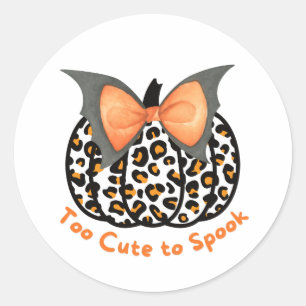 För cute till Spook Runt Klistermärke
