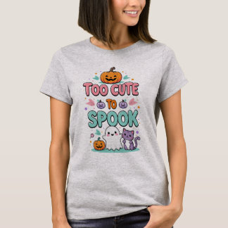 För cute to Spook - Kawaii Pastel Halloween T Shirt