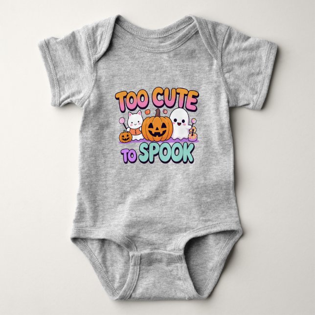 För cute to Spook - Kawaii Pastel Halloween T Shirt (Framsida)