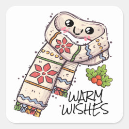 FÖR CUTE WARM ÖNSKEMÅL Sticker Fyrkantigt Klistermärke