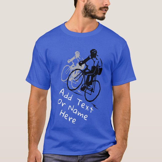 För cykling Älskare. Anpassa T Shirt (Framsida)