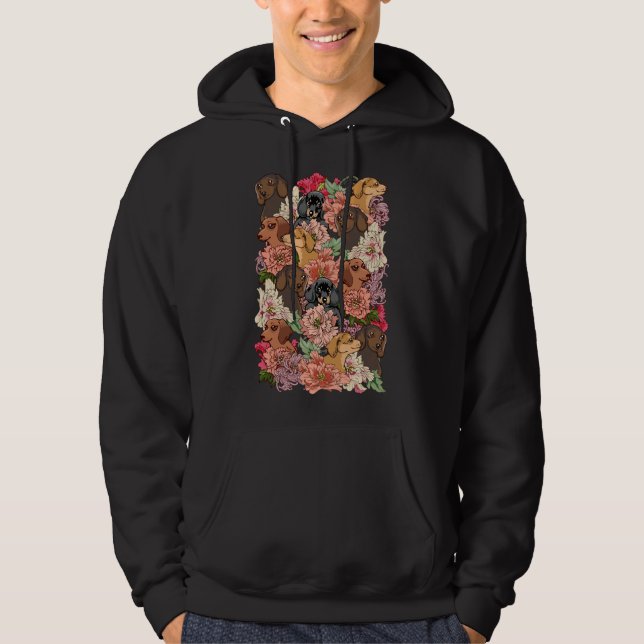 För Dachshund Hoodie (Framsida)