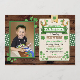 För dagfödelsedagsfest för St. Patricks inbjudan