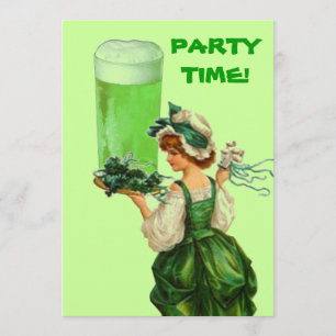För daggrönt för St. Patricks inbjudningar för