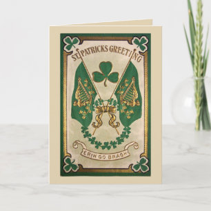 För daghälsning för St. Patricks kort
