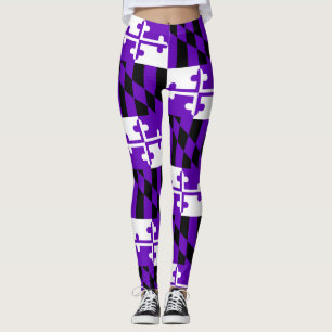 För dagMaryland för lilor modig damasker flagga Leggings