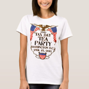 För dagTea för skatt 2010 party Tee Shirt