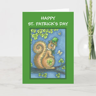 FÖR DAGTROLL FÖR ST. PATRICKS KORT FÖR HÄLSNING