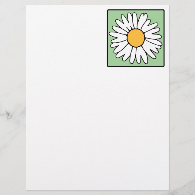 För daisyvår för gullig tecknad Retro blomma för (Framsida)