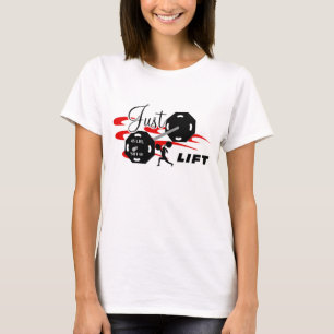 För damer för hissWeightlifting precis T-tröja T-shirt