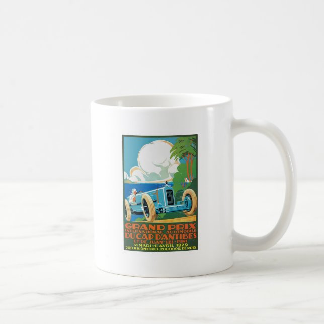 För D'Antibes för 1929 lock tävlings- affisch Kaffemugg (Höger)