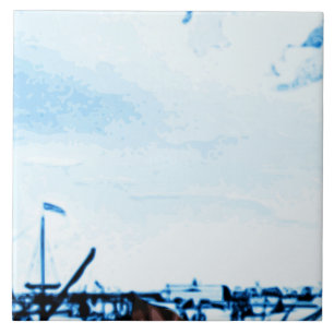 För Delftware för Amsterdam antikvitetfrakter Look Kakelplatta