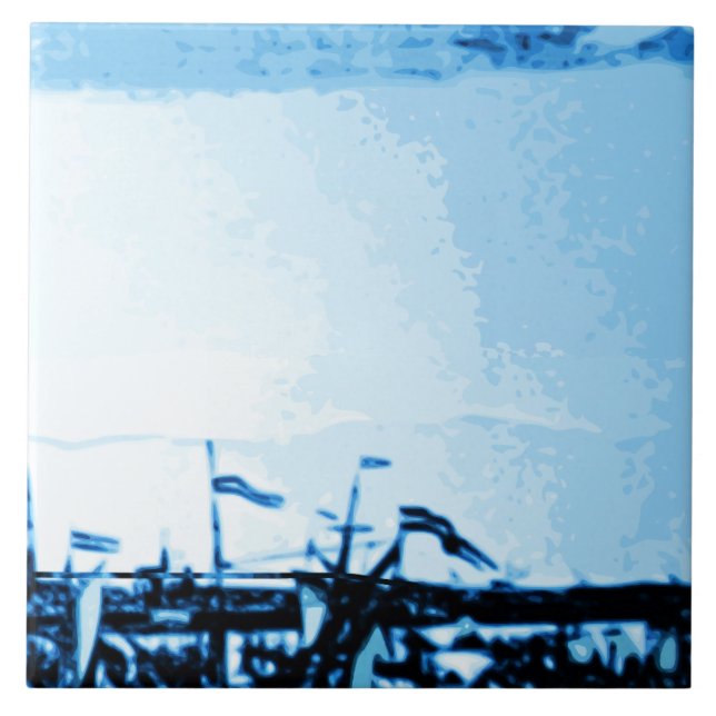 För Delftware för Amsterdam antikvitetfrakter Look Kakelplatta (Framsidan)