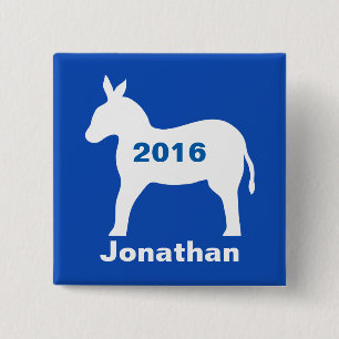 För demokratiskt känt emblem 2016 åsnaval för knapp