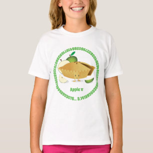 För den Apple för Pi-daggrönt tecknade figurer T Shirt