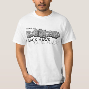 För den Colorado för den svart höken byggnader T-shirt