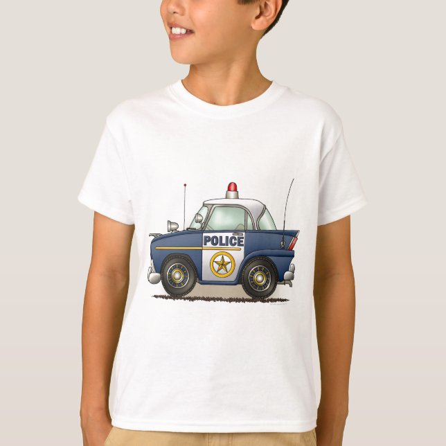 För den Crusier för polisbilpolisen bilen snuten T Shirt (Framsida)