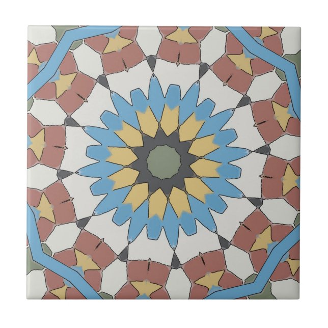  för den gamla spanska plattan Stil Kakelplatta (Framsidan)