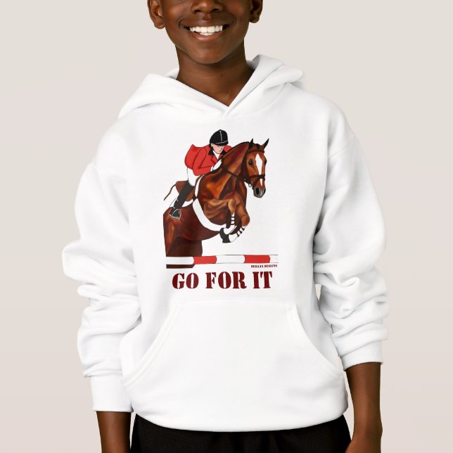 För den går jumperflickahoodien t-shirt (Framsida)