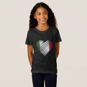 För den Italia för kärlekitalienhjärta italienare T Shirt