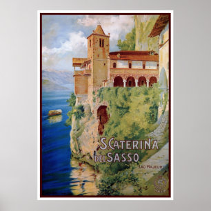 För den Maggiore för vintage20-talsjön italiena Poster