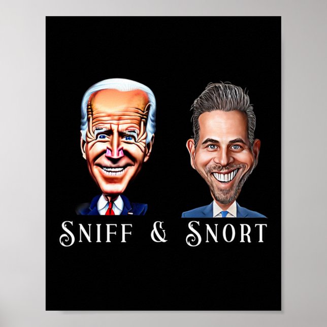 För den stora killen Joe Biden Vinge bärbara dator Poster (Framsidan)
