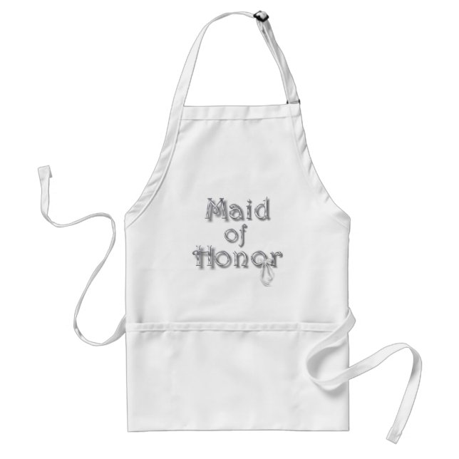 ♥ för design för ♥maid of honor♥ mycket nätt förkläde (Framsidan)