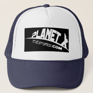 För designlogotyp för planet x hatt truckerkeps