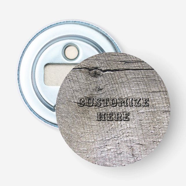 För designmagnet för personlig Wood öppnare för (Framsidan)