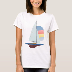För designtävla för drake en segelbåt t-shirt