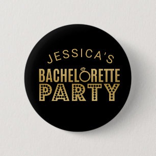 För det Bachelorette för brudens sida klämmer f Knapp