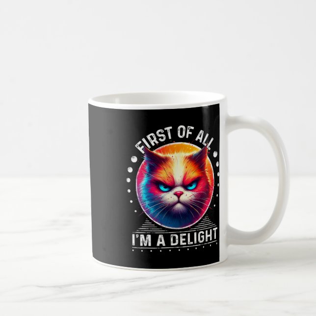 För det första, en glad katt 1-Arg Kaffemugg (Höger)