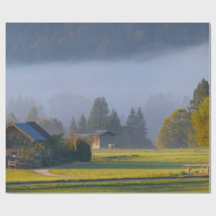 För det friafoto för härligt land scenisk gåva presentpapper