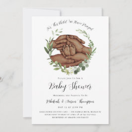 För det här barnet har vi bett Baby Shower Inbjuda Inbjudningar