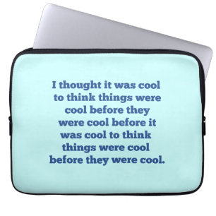 För det var kallt laptop sleeve