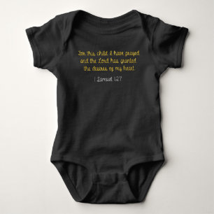 För detta barn har jag bett, 1 Samuel bibel Tee Shirt