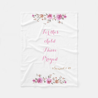 För detta barn har jag bett fleecefilt