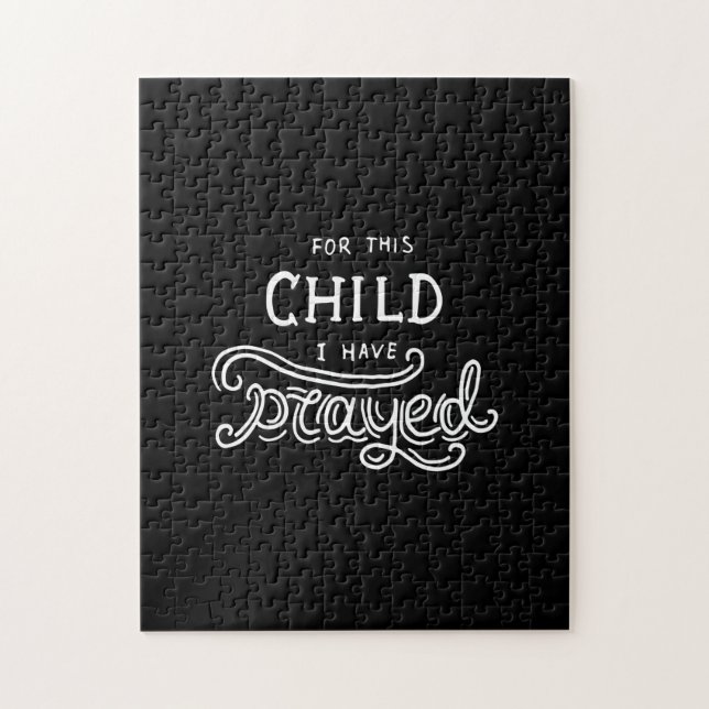 för detta barn har jag bett pussel (Vertikal)